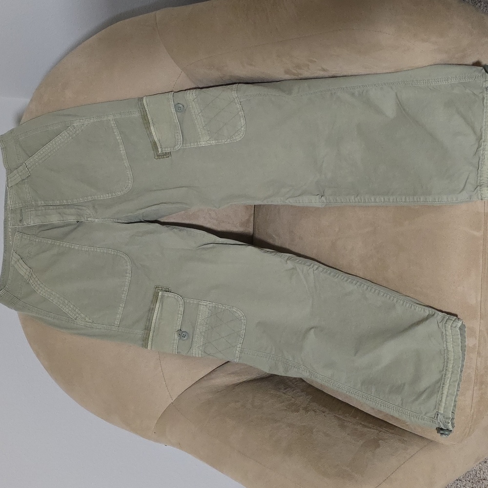 American Eagle Outfitters Sage Cargo Wide Leg Pants